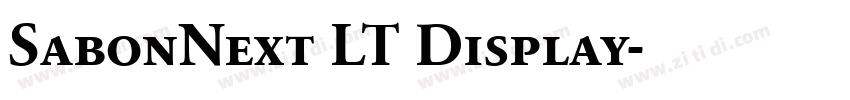SabonNext LT Display字体转换